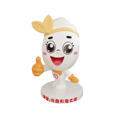 Plaza Cartoon Sculptures Customized FRP And Resin Materials