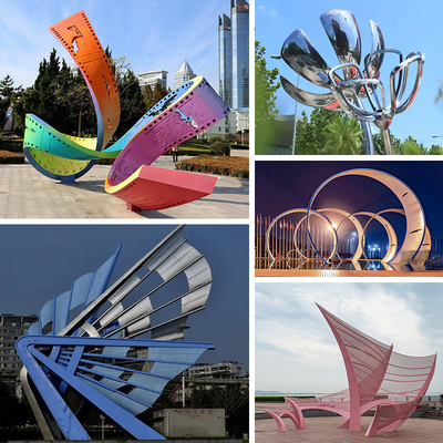 Customized Exclusive Stainless Steel Sculpture Garden Square Decoration