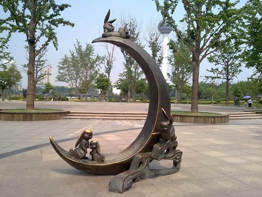 Outdoor Garden Decorative Metal Art Sculptures Crafts 8000mm Height