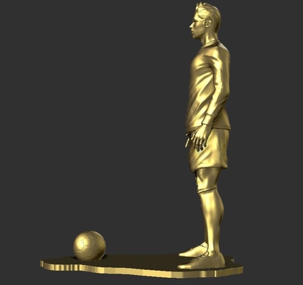 World Cup football player resin figure sculpture customized various star player design