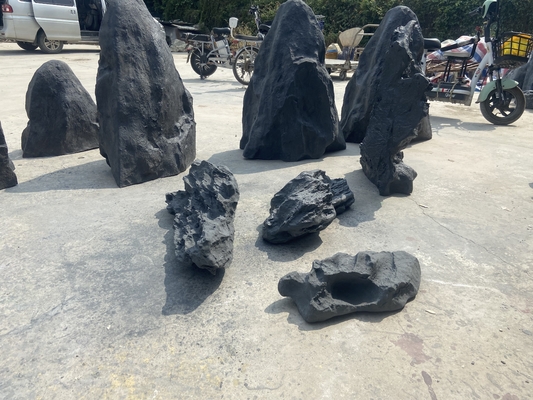 FRP Rockery False Stone Outdoor Garden And Pool Decoration Have Spot