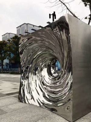 500CM Mirror Stainless Steel Sculpture Garden Mall Decorative Sculpture