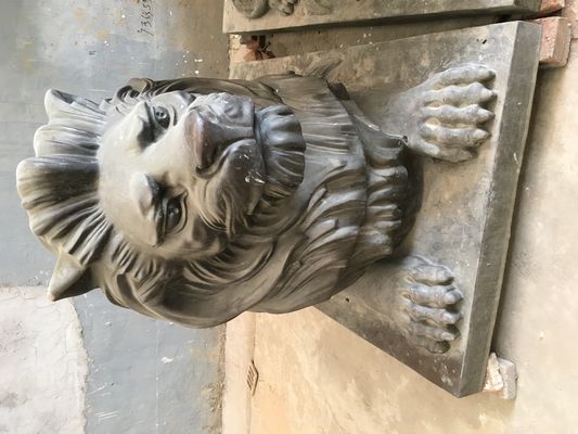 Entrance Outdoor Metal Sculpture Cast Bronze Metal Lion Statue