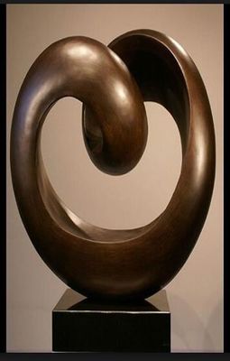 2 Meters Forged Abstract Copper Sculpture , Furnishings Bronze Sculpture Abstract