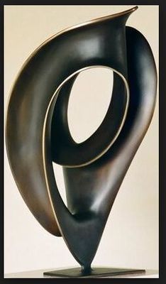 2 Meters Forged Abstract Copper Sculpture , Furnishings Bronze Sculpture Abstract