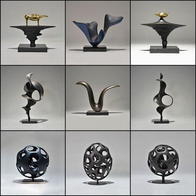 Space Abstract Resin Sculpture ,  Modern Cabinet Metal Artwork Sculptures Decoration