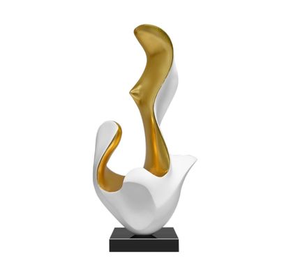 Stoving Varnish Modern Art Statue Simple White Cast Resin Sculpture Interior Decoration