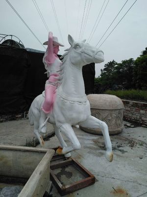 Cartoon Famous Bronze Horse Pure Handwork Sculpture Garden Animal Statues