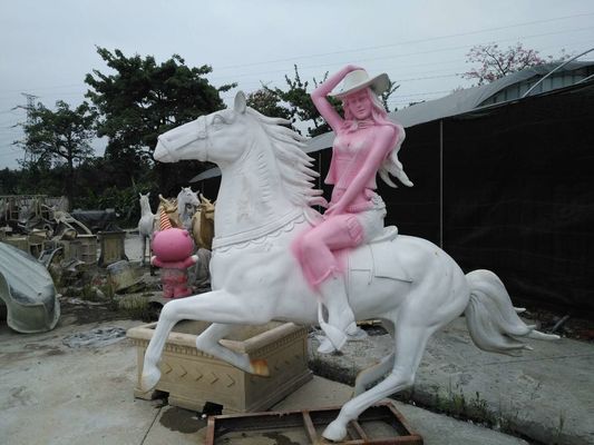 Cartoon Famous Bronze Horse Pure Handwork Sculpture Garden Animal Statues