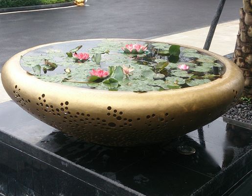 Forged Large Metal Flower Pot 1500 Mm Copper Metal Garden Pots
