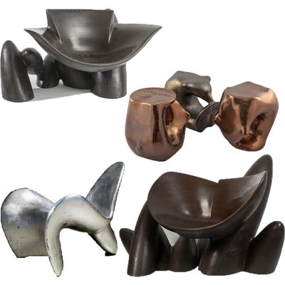 Stainless Steel Furniture Sculptures Art Sofa Copper Garden Sculptures