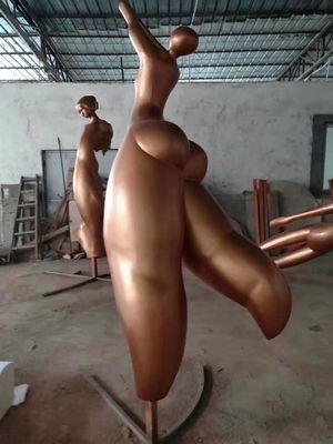 Metallic Copper Decorative Metal Sculptures Pure Handwork Abstract Expressionism Sculpture