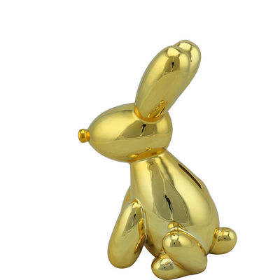 To figure custom stainless steel plated rabbit and fiberglass abstract rabbit