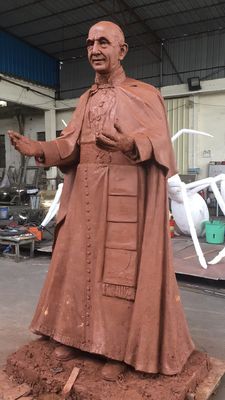 Religious Figures Copper Famous Portrait Sculpture For Exhibition Hall