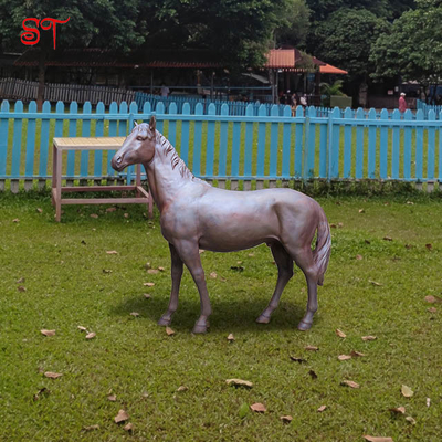 Metal Garden Creative Decorations Horse Statues Life Size Stainless Steel Sculptures For Outdoor Decorative Statue