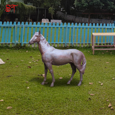 Metal Garden Creative Decorations Horse Statues Life Size Stainless Steel Sculptures For Outdoor Decorative Statue