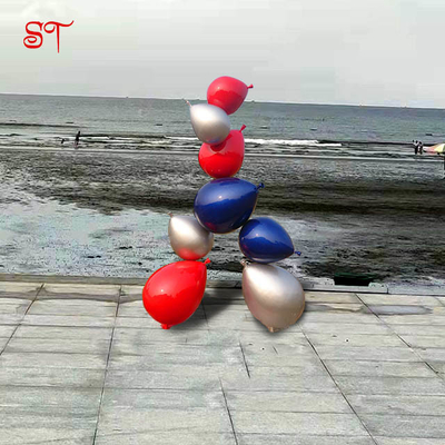 Balloons Garden Sets Set Metal Statuary Decorations Sculpture Carving Decoration  Red Blue Balloons Statue