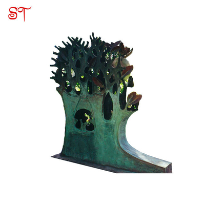 Garden Customized Green Tree Branch Shape Stainless Steel Statue New Design Outdoor Patio Yard Decoration