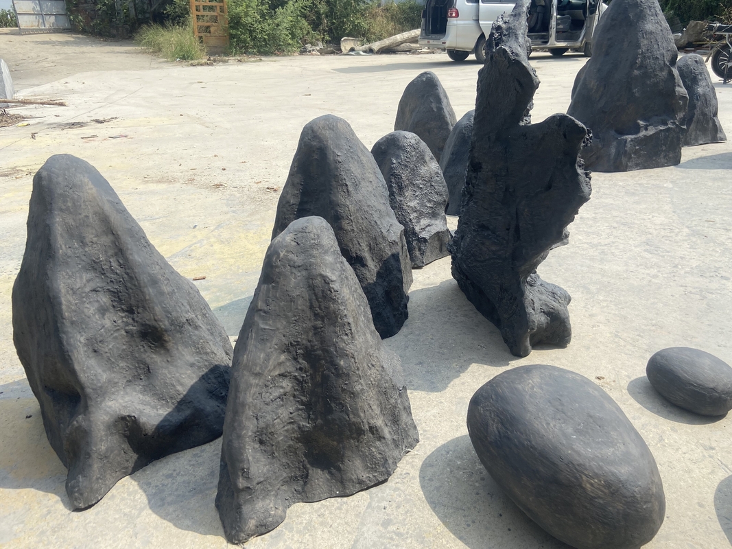 FRP Rockery False Stone Outdoor Garden And Pool Decoration Have Spot