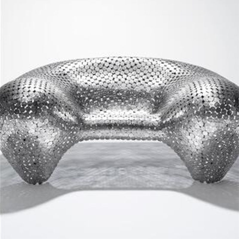 Stainless Steel Furniture Sculptures Art Sofa Copper Garden Sculptures