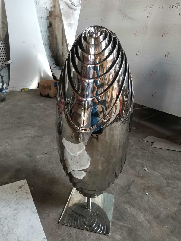 Seed stainless steel sculpture mirror and paint spot can be customized sculpture proportion