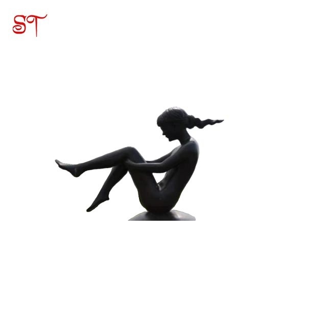 OEM 1100mm Lady Copper Art Sculpture Gift For Home Decoration Accessories Craft Bronze Women Statues