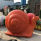130cm Long Snail Animal Garden Ornaments Fire Ox Sculpture Decorations