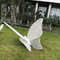 Iron Fabrication Indoor Metal Sculptures White Spray Painted Butterfly Garden Decoration