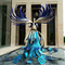 Stainless Steel Electroplating Phoenix Sculpture Outdoor Pool Decoration