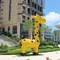 Outdoor Resin Giraffe Sculpture Cartoon Animal Sculpture Customized