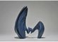 Third Blue Resin Art Sculpture Interior Contemporary Abstract Sculpture Decoration