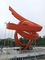 Stainless Steel Large Outdoor Metal Sculpture Red Ribbon Outside Garden Ornaments Landmark