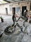 Abstract Metal Animal Yard Sculptures , Pure Handwork Modern Garden Statues