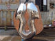 Matte Mirror Outdoor Abstract Sculpture Silver Metal Animal Ornaments Interior Decoration