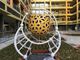 500 Mm Campus Decorative Metal Sculptures Hollow Metal Sphere Sculpture