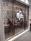 Interior Decoration Space Partition Metal Screen Artwork Plating Gold