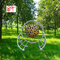 Outdoor campus abstract sculpture modern garden decoration sculpture stainless steel metal White and Yellow