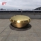 Modern Style  Luxury Gold Bronze Round Top Coffee Table Hotel Living Room High Fashion Furniture Statues