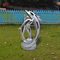 Modern Famous life size Dolphins Stainless Steel Cute & Funny Vivid Animal Sculptures outdoor animal sculptures Statue
