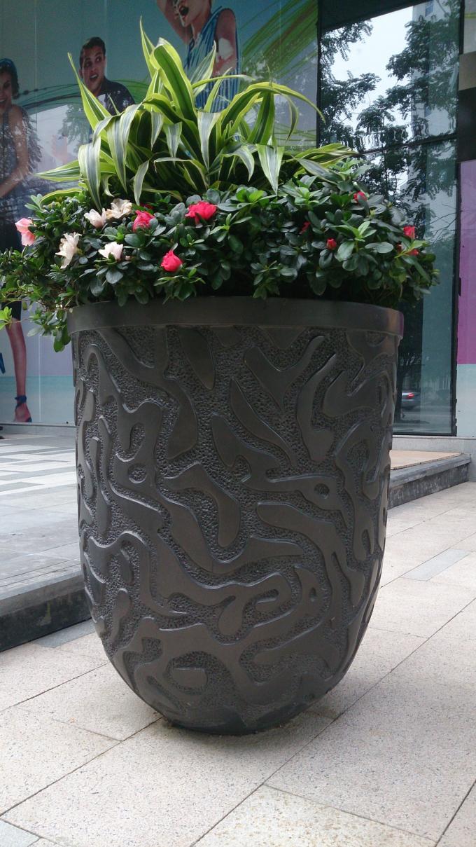 decorative resin flower pots